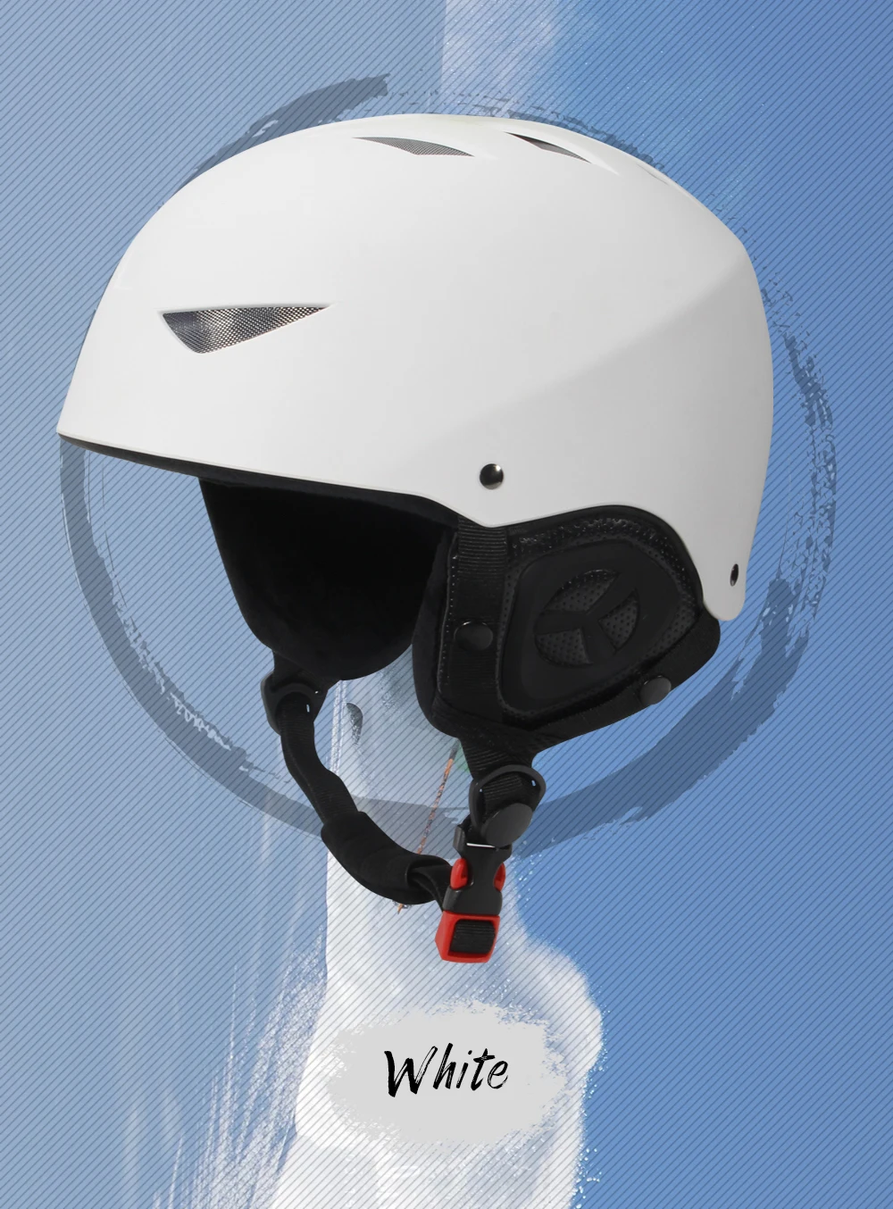 QUESHARK полнопокрытый лыжный шлем интегрально-Формованный Crashproof снег шлем сетка дышащий ухо теплый Скейтборд Сноуборд шлем