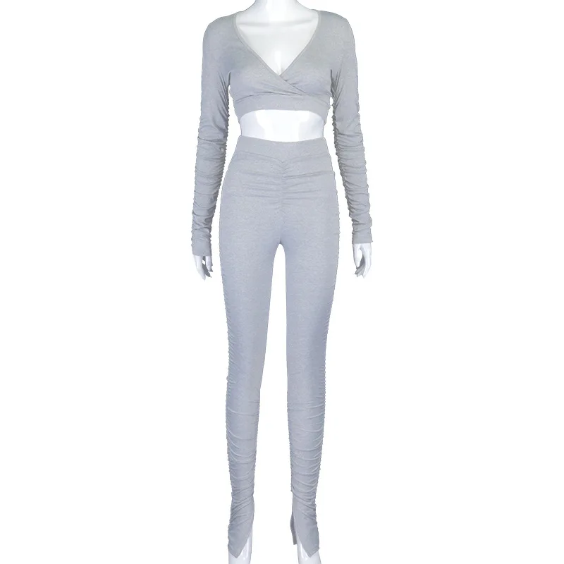 

CXUEY Long Sleeve Woman Sports Costume Fitness Suit 2020 Push Up Workout Clothes for Women Exercise Outfit Yoga Gym Set Women S