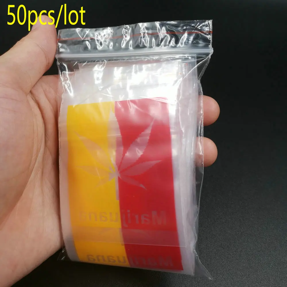 

Weed Clear Baggies Zip Lock Sealed Bags PE Bags 6X8cm 50pcs/lot