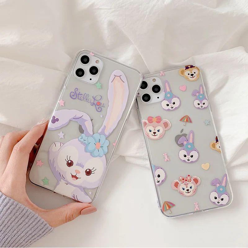 

Couple Cartoon Cute Rabbit Silicone Soft Phone Case For iPhone 7 8 Plus 2020 SE X XR XS Max 11 11Pro Max 12 12Pro Max Pro Mini