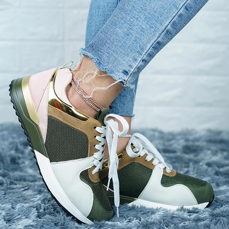 

Women Sneaker 2021 Autumn Women Shoes Platform Casual Sport Shoes Breathable Running Walking Trainers Ladies Chunky Sneakers