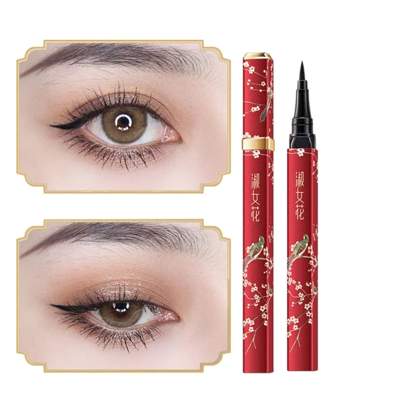 

Chinese Style Waterproof Black Liquid Eyeliner Long-lasting Eye Liner Pencil Make Up Comestics 2019 New
