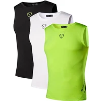 jeansian 3 pack sport tank tops tanktops sleeveless shirts running grym workout fitness slim compression lsl208 packb