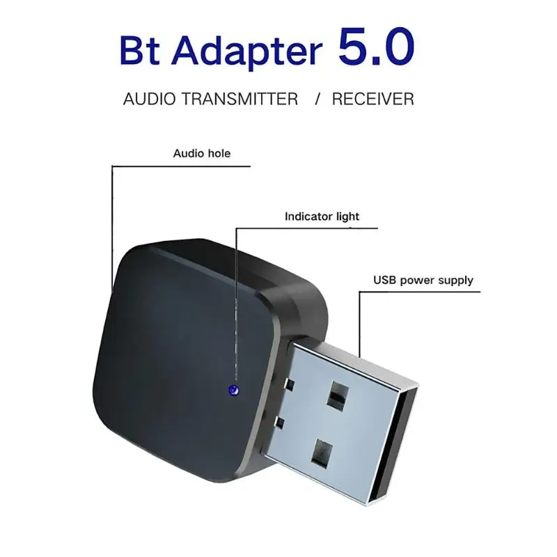 KN324 BT 5,0 автомобильный Bluetooth передатчик приемник с 3,5 мм аудио кабель беспроводной аудио адаптер для ТВ CD плеер телефон планшет