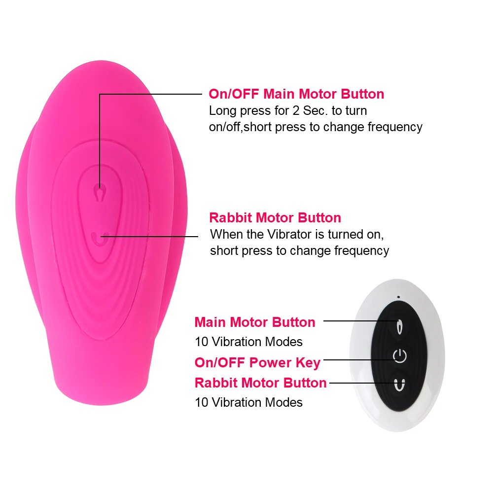 10 Modes Vibrating Dildo Remote Control Triple Motors Panties Vibrator Clitoris G-Spot Stimulate Sex Toys for Women | Красота и