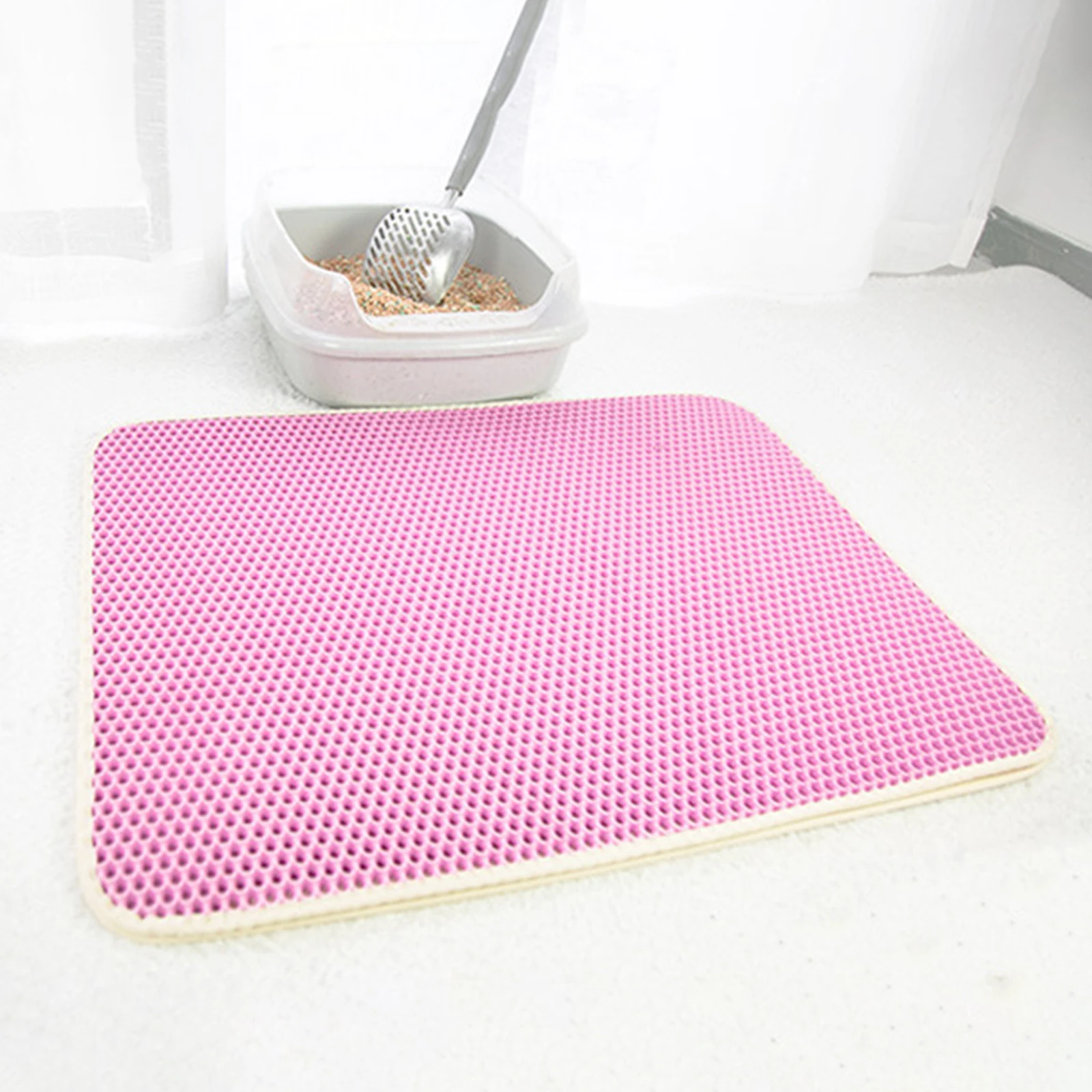 Коврик для кошачьего туалета двухслойный водонепроницаемый мочеустойчивый