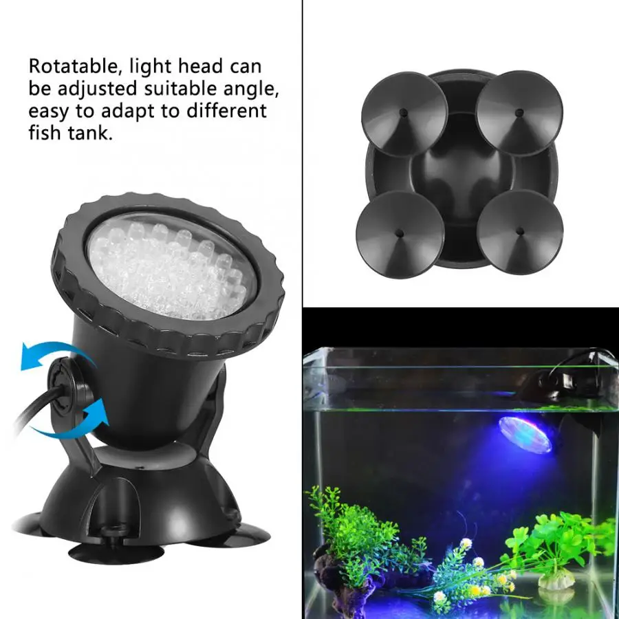 Аквариумный светильник 100-240 В для аквариума светодиодное водонепроницаемое