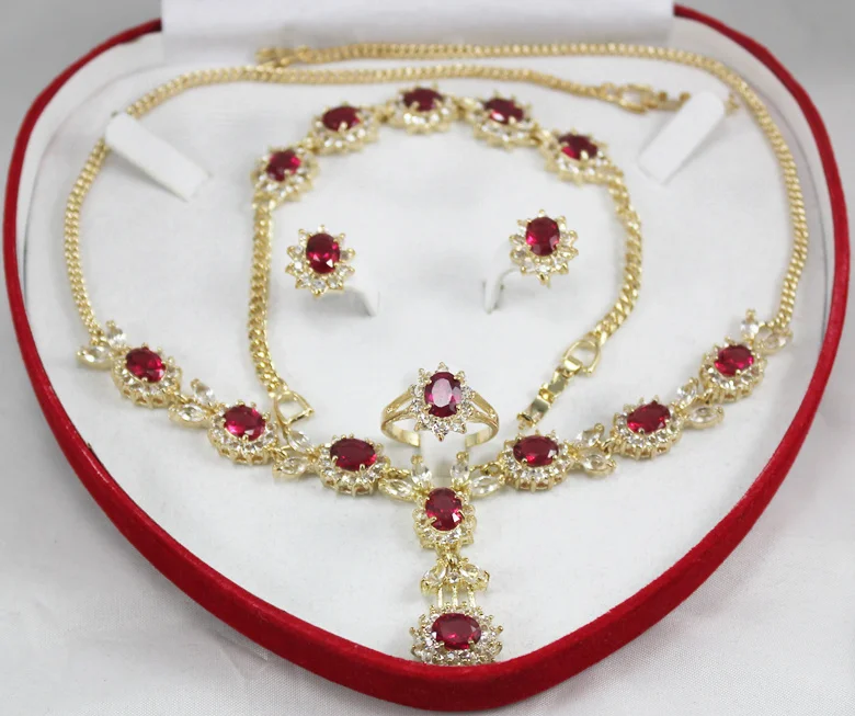 

special set zircon necklace, earing, bracelet , ring set
