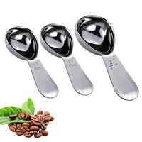 3 pack stainless steel coffee scoop set 15ml and 30ml exact measuring spoons for coffee bean tea sugar flour
