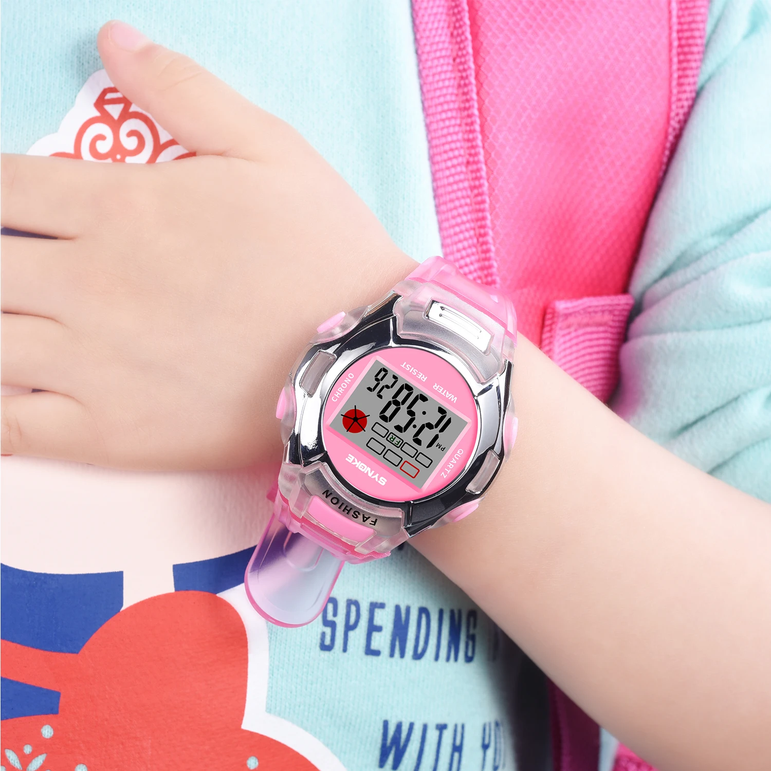 Часы наручные SYNOKE детские спортивные брендовые водонепроницаемые электронные