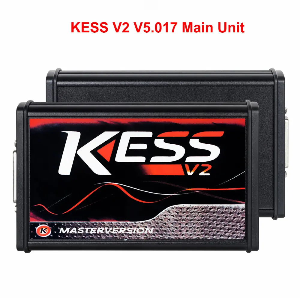 KESS V2 Main Unit Онлайн ЕС красный Kess V5.017 V2.47 OBD2 менеджер Тюнинг Комплект KTAG V2.25 V7.020 4 светодиодный Kess V2 5,017 BDM Рамка ECU программист - Цвет: KESS V2 Main Unit