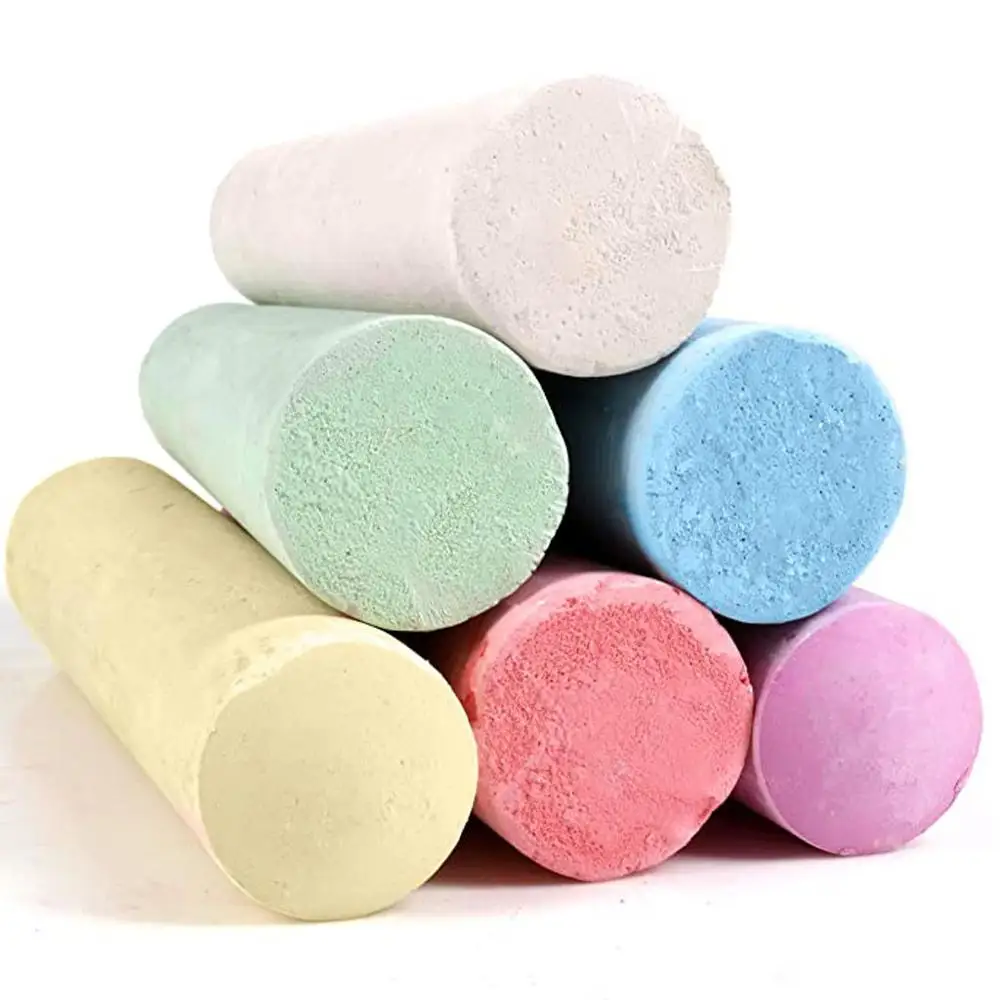 5 boxes / 60pc children drawing board chalk dust-free colored sticks various colors art floor free shipping 40A9 |