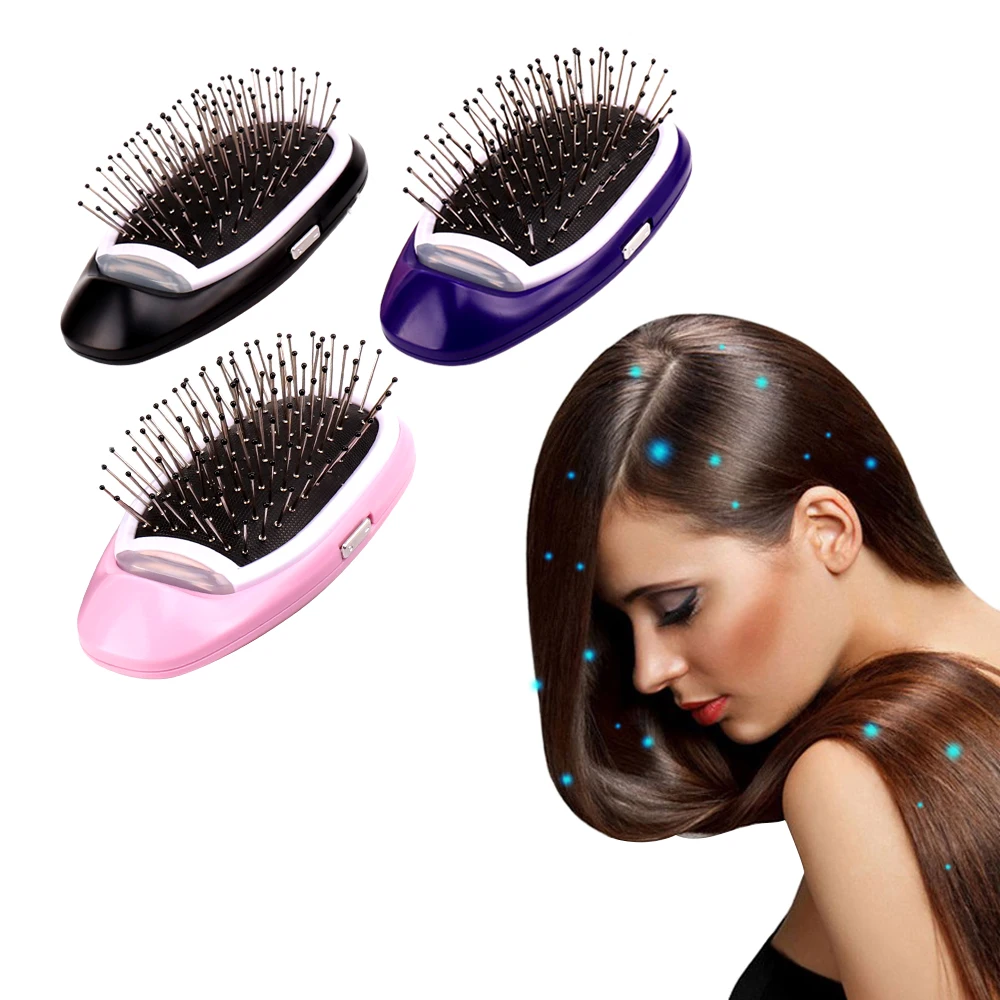 

Portable Electric Ionic Hairbrush Negative Ions Hair Comb Brush Hair Modeling Styling Hairbrush