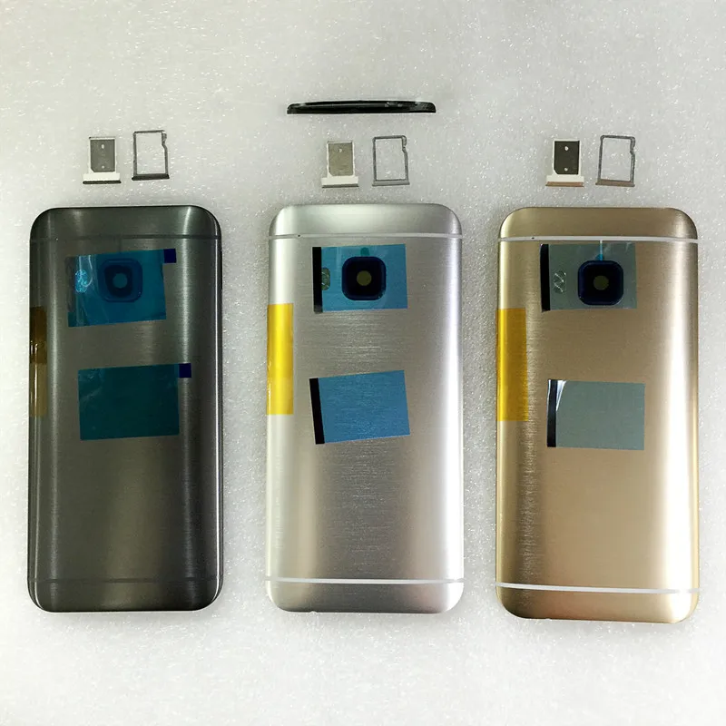 Полный корпус Корпус рамка задняя крышка батарейный чехол для htc One M9 Чехол+ объектив камеры+ ключ для боковой кнопки+ SIM SD лоток