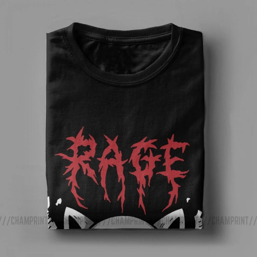 Мужская футболка Aggretsuko Aggressive Retsuko Karaoke Rage Mood топы из чистого хлопка Уникальные