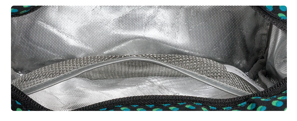 Новинка, сумка для обеда с принтом в горошек, Термосумка, изолированная, сохраняет свежесть еды, для пикника, Ланчбокс, сумки для женщин, офиса, сумка-тоут, Bento Box