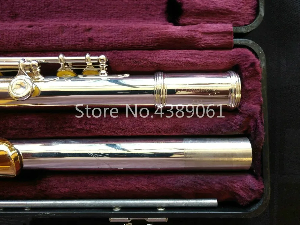 Горячая ARMSTRONG 303 C Tune Мельхиор трубка Посеребренная поверхность золотая пластина