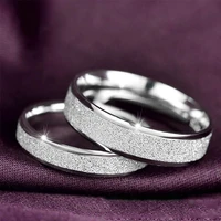 simple design couple stainless steel engagement ring wedding ring valentines day gift couple ring love promise fashion jewelry
