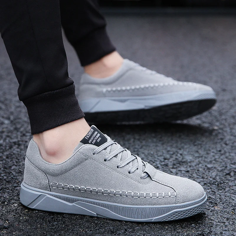 

Thick-soled sneakers men's shoes fashion style 2021 black sneakers men's classic shoes boys vulcanized shoes