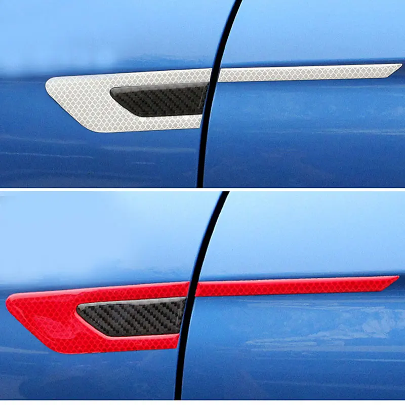 2 шт./компл. Универсальная автомобильная Светоотражающая предупреждающая лента