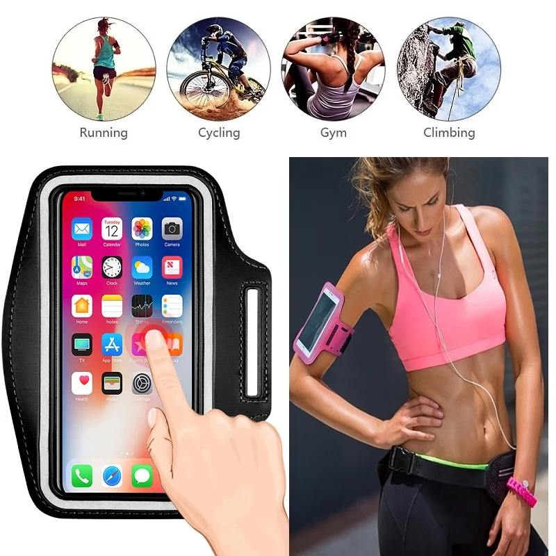 Чехол держатель для телефона занятий спортом бегом сумка чехол iPhone 11 Pro X XS Max XR 8 7 6
