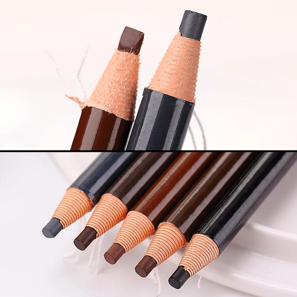5 видов цветов карандаш для бровей Макияж натуральная долговечная Водостойкая