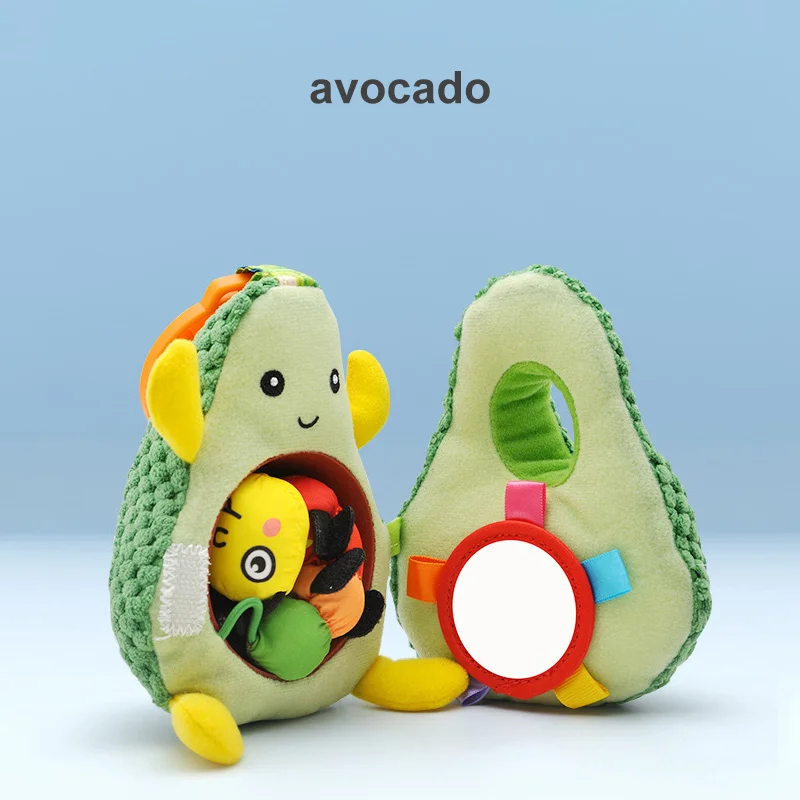 

Baby Toys 6 to 12 Months Developmental Toys Caterpillars Eat Fruit Avocado Toys Bed Hanging Baby's Comfort Toy Ringing Bed Bell