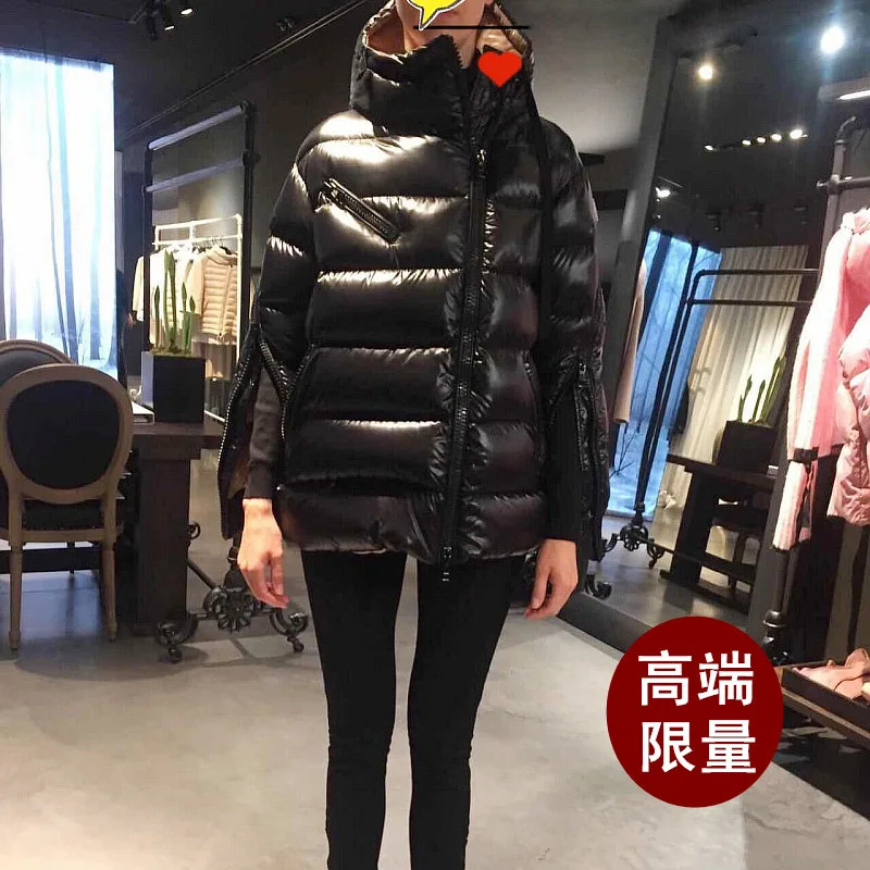 

direct Factory wholesale a hair fashion m down jacket women's A-line bread suit winter wear bright coat trend
