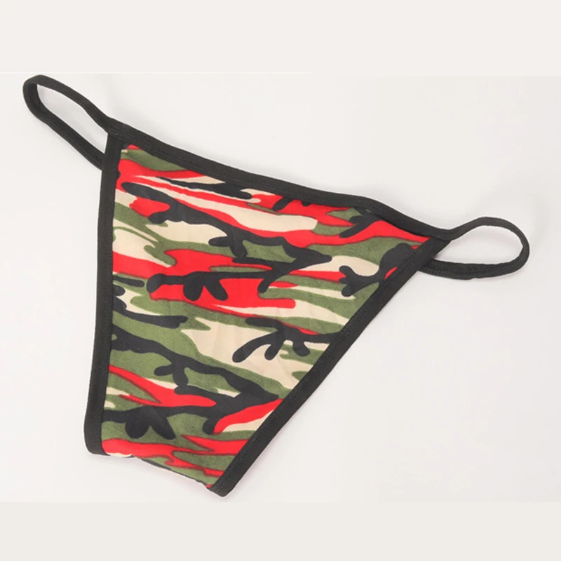 

Sexy Gay Underwear Men Thong Jockstrap Mens Thongs and G String Camouflage Panties Lingerie