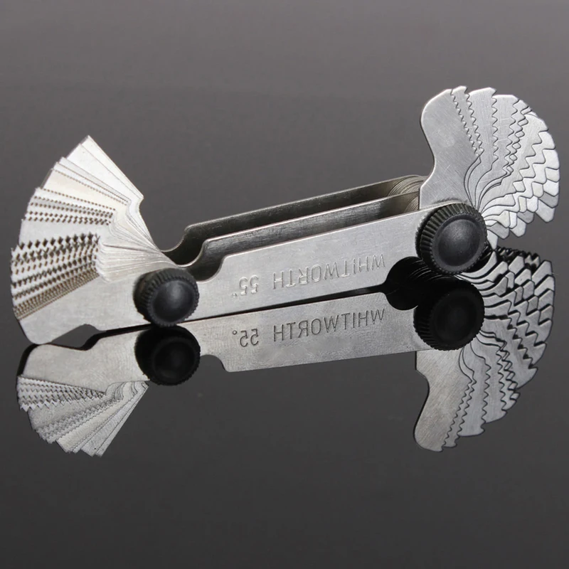 60 Degree 52Pcs Steel Thread Measuring Gage Metric Whitworth Screw Pitch Gauging Lathe Tool | Инструменты