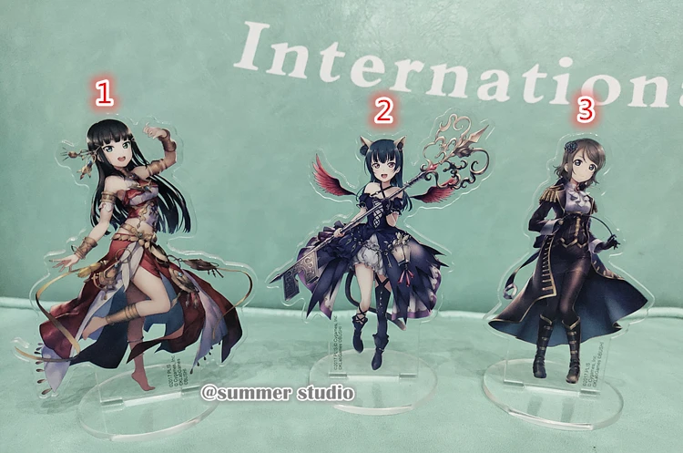 

Фигурка аниме lovelive sunshine Aqours Kurosawa Dia Yoshiko Hanamaru, стоячая пластина