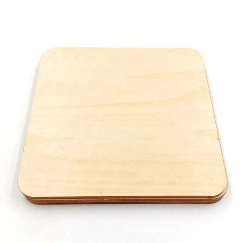 

5pcs 100mm 4inch Blank Wood Squares Natural Rustic Craft Supplies Pyrography for Painting Writing DIY Carving Photo Props