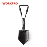 workpro military shovel tactical mini folding shovel with pouch outdoor camping spade survival emergency tools