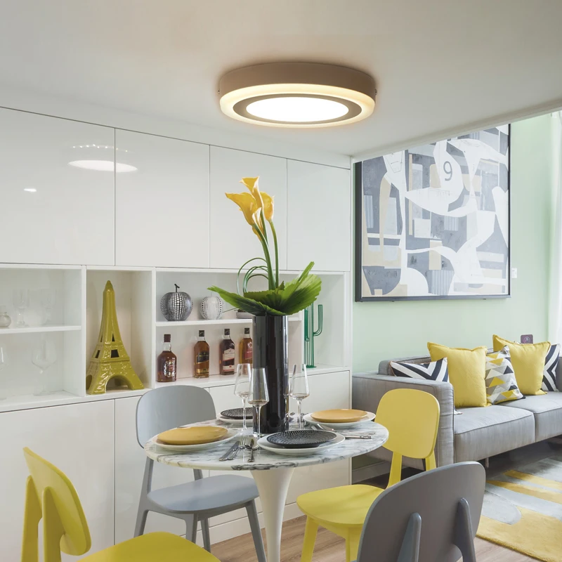 Светодиодный двухцветный круглый панельный светильник 6 Вт 9 18 24 RGB поверхностный