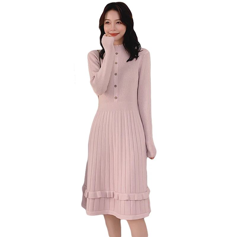 Will knit dress in autumn and winter long inside take the new women's wear wool render super fire | Женская одежда