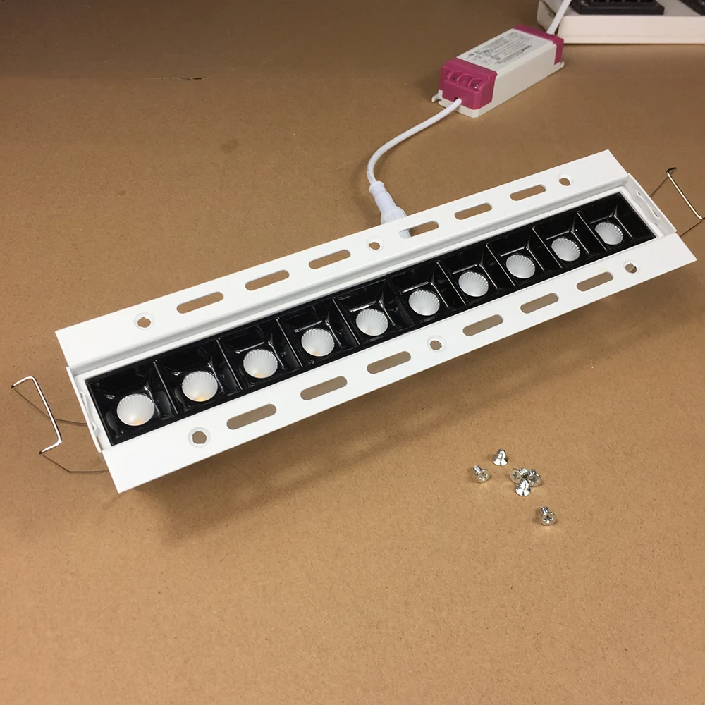 Скрытая рамки узкий луч распределения 15 градусов анти блики Экран встраиваемые