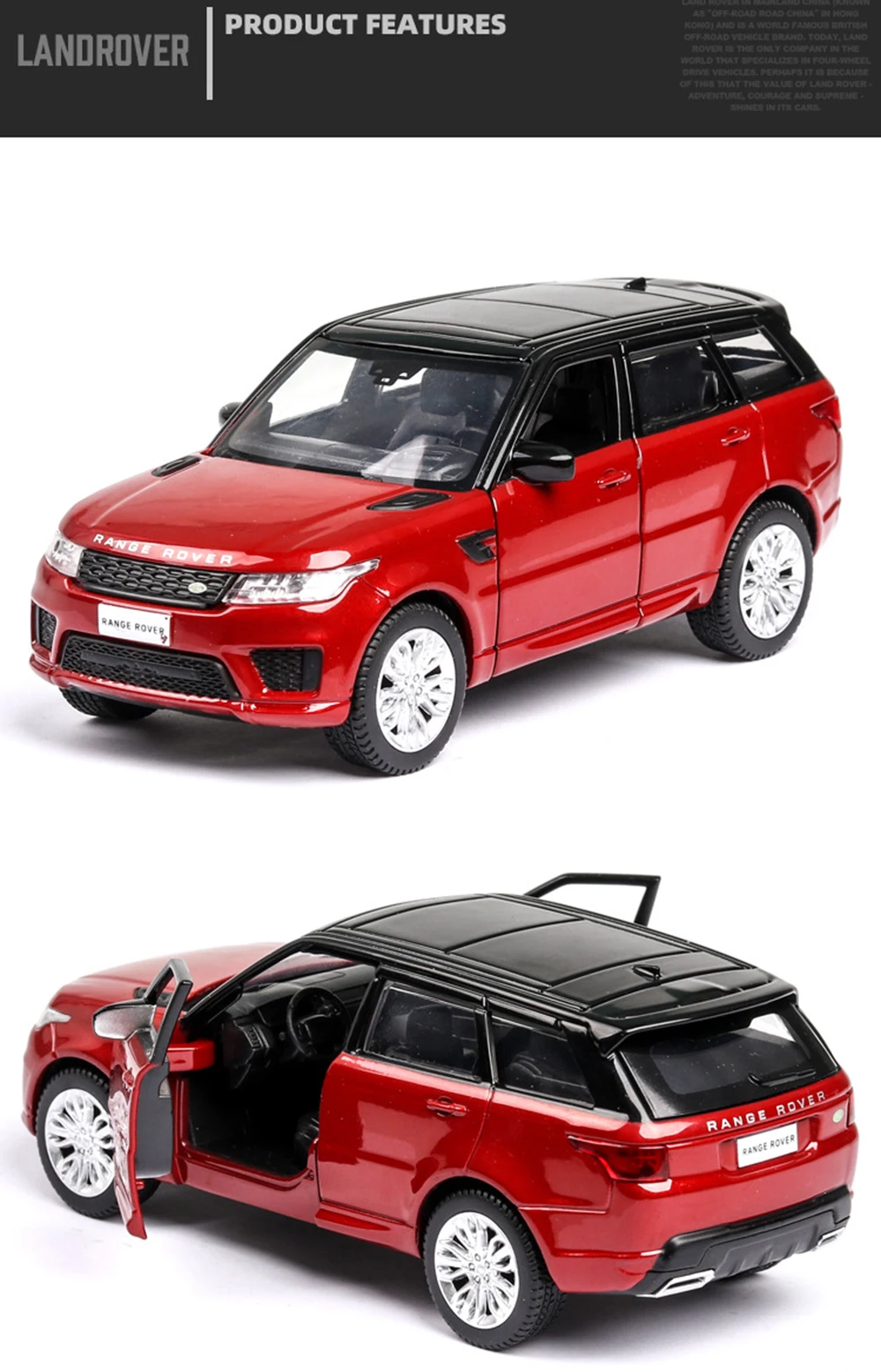 1:36 автомобилей горячего колеса автомобиля Land Rover Range Rover машина литья под давлением игрушечная модель металлический корпус