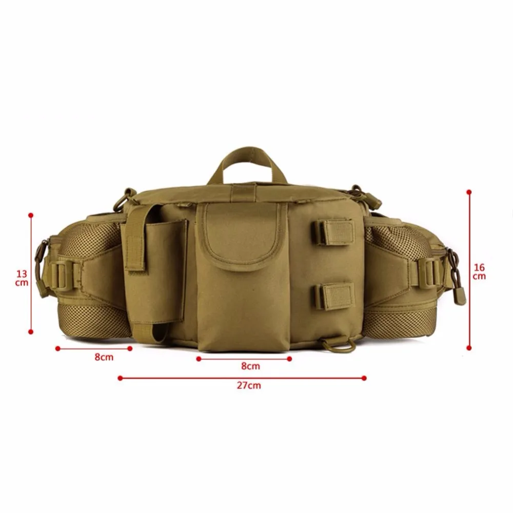 Мужской водонепроницаемый нейлоновый поясной кошелек с карманами для