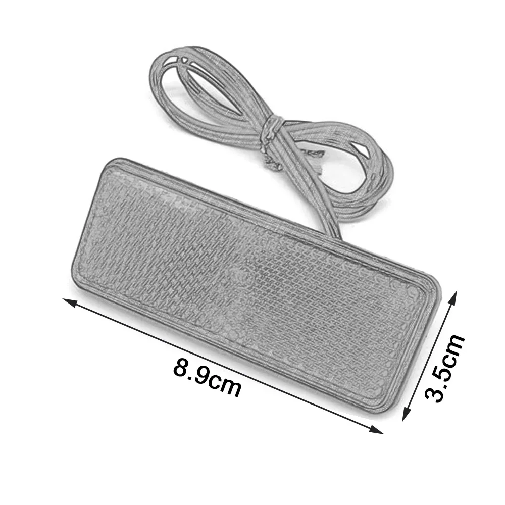 MrY 1 Pcs 24V LED Motorcycle ATV Reflector Rear Tail Brake Stop signal Marker Light For CAR Truck SUV Trailer Scooter Jeep |
