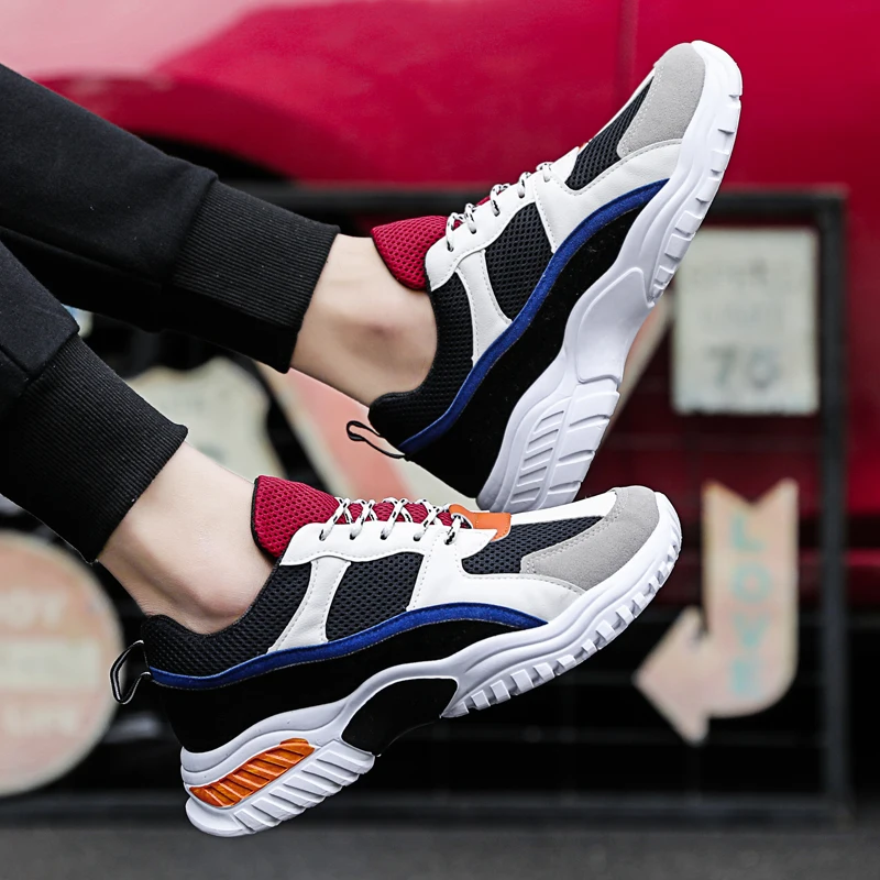 Лидер продаж дышащая мужская обувь refafends на толстой подошве модная износостойкая