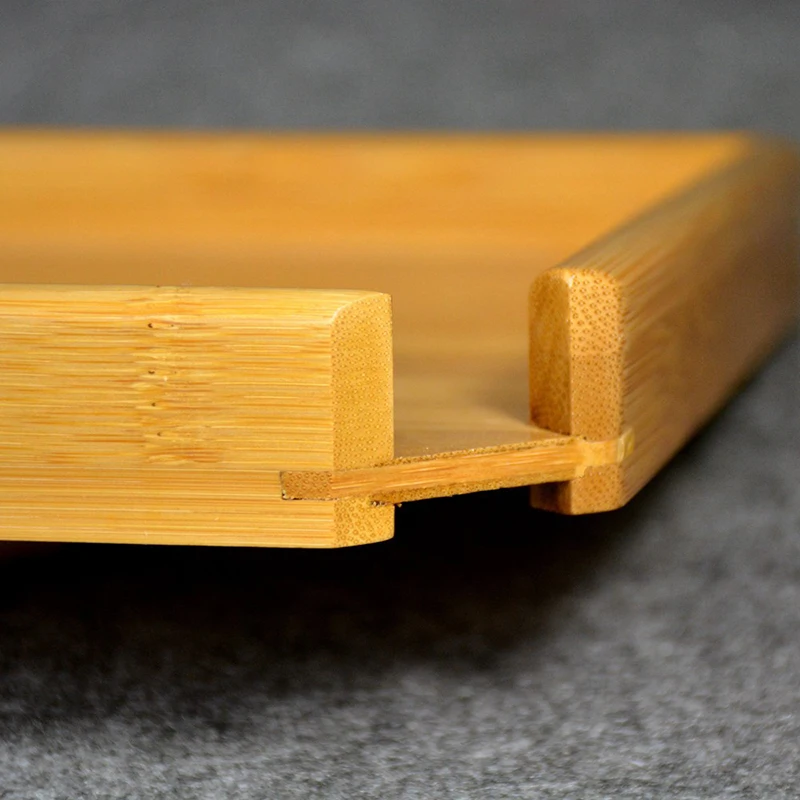 Натуральный Бамбуковый поднос для чая кунг фу + ложка нож набор чайных досок