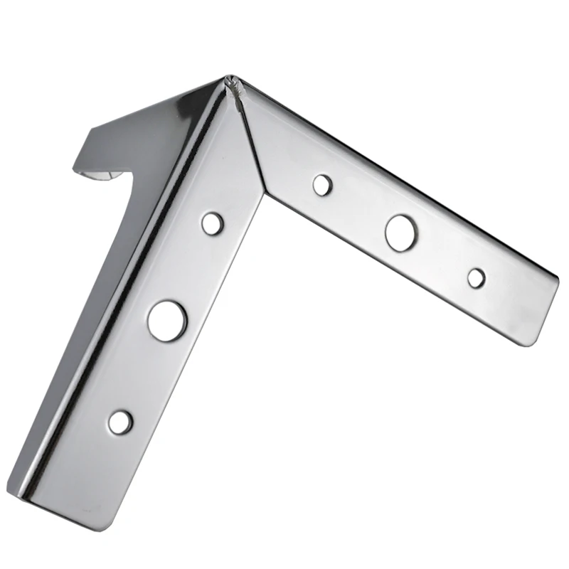 4 шт. Треугольные металлические ножки для мебели серебристого журнального