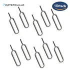 Держатель для извлечения Sim-карты, адаптер для Iphone 7 plus, Samsung, Xiaomi, The Sims 4, из нержавеющей стали, 10 шт.