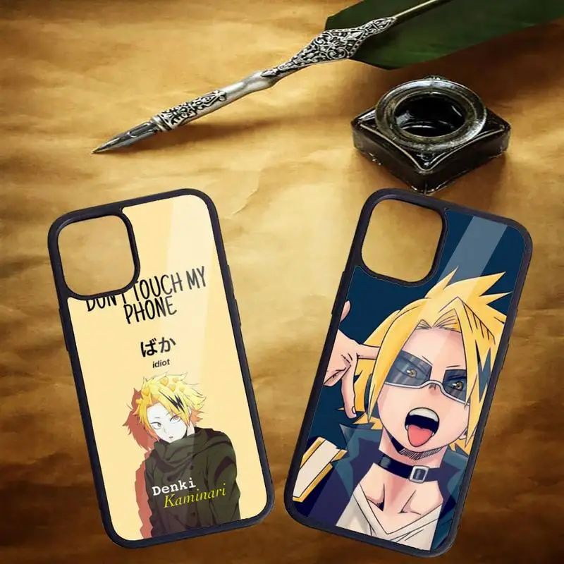 

Чехол для телефона Denki Kaminari My No Hero моя Академия для iPhone 11 12 pro XS MAX 8 7 6 6S Plus X 5S SE 2020 XR, Жесткий ПК