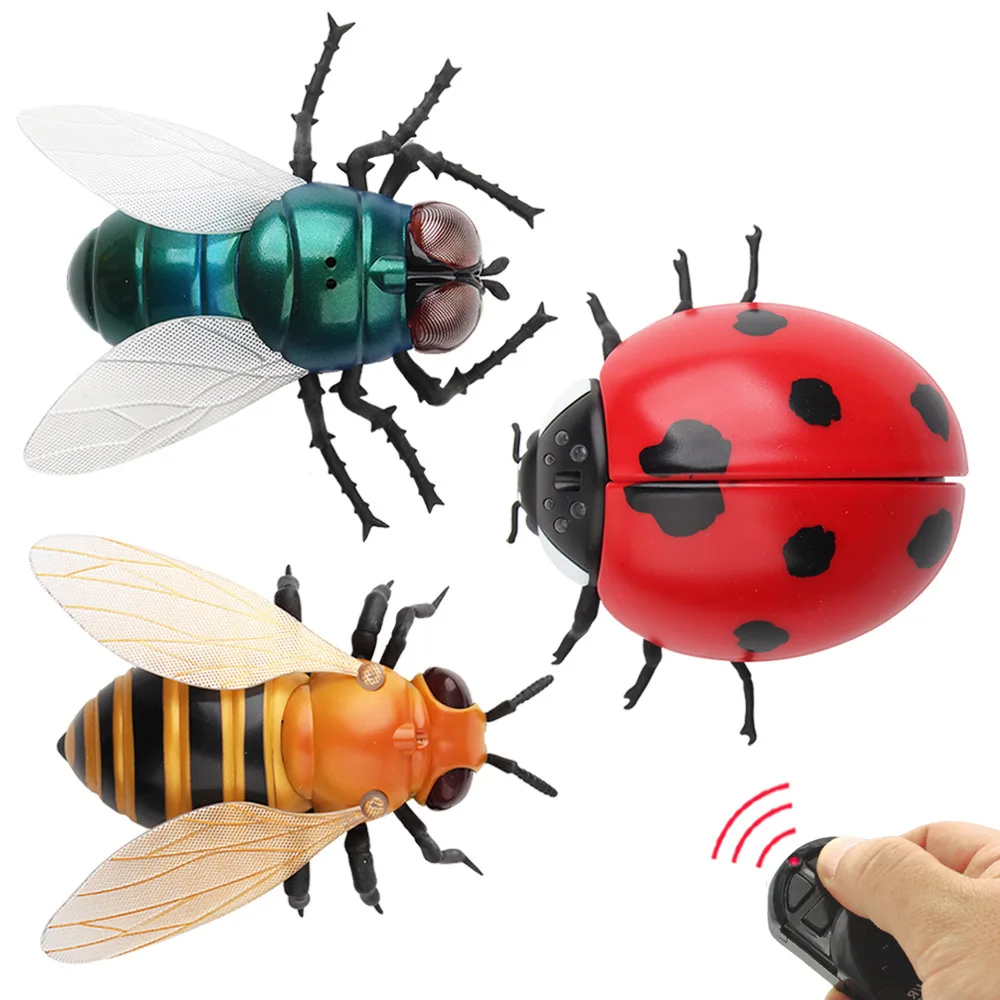 

2021 NEW RC Insect Toy Remote Control Realistic Bee Ladybirds Fly Prank Funny Toys Gifts For Children