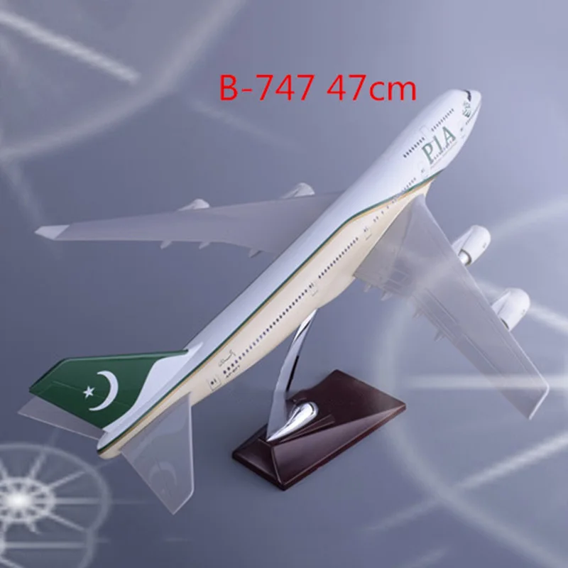 

47CM 1/150 Scale B747 PIA Pakistan Airway Aircraft Airplane Aviation Model Toys Dream liner Model Diecast Plastic Resin Plane