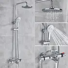 Смеситель для душа Vidric, хромированный, с двумя ручками