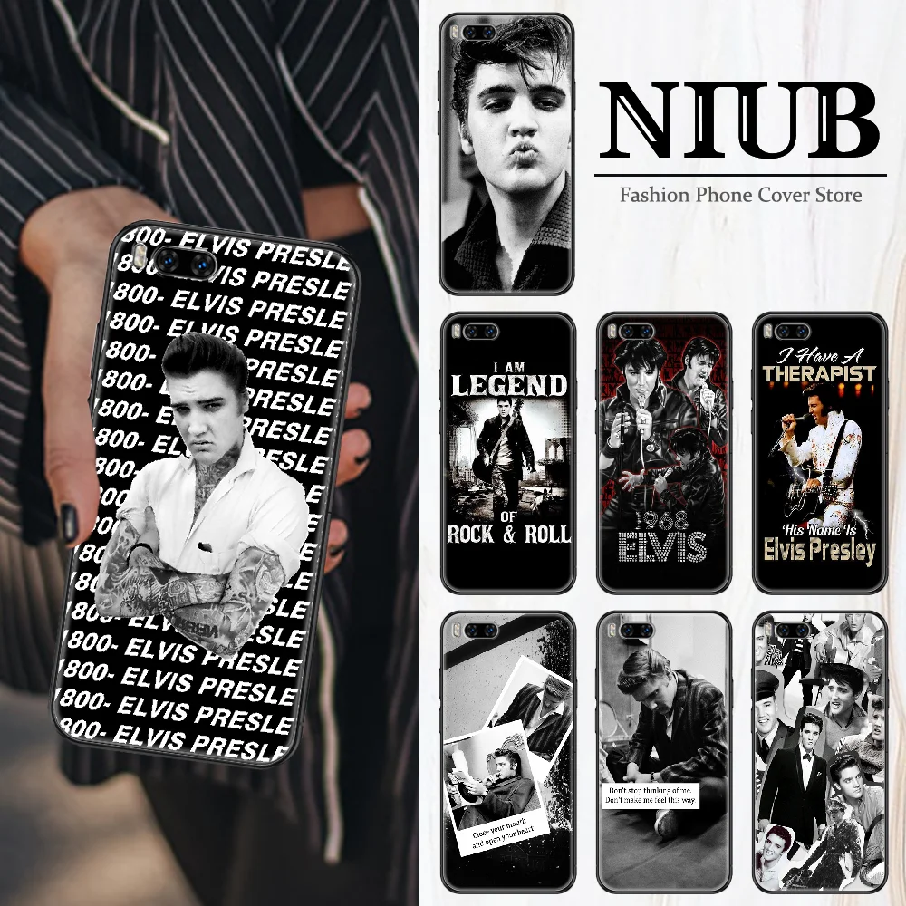 Чехол Elvis Presley для телефона Xiaomi Mi Note 8 9 10 11 9T 10T A3 Lite Pro, модный Ультрачерный мягкий чехол-накладка, чехол из ТПУ
