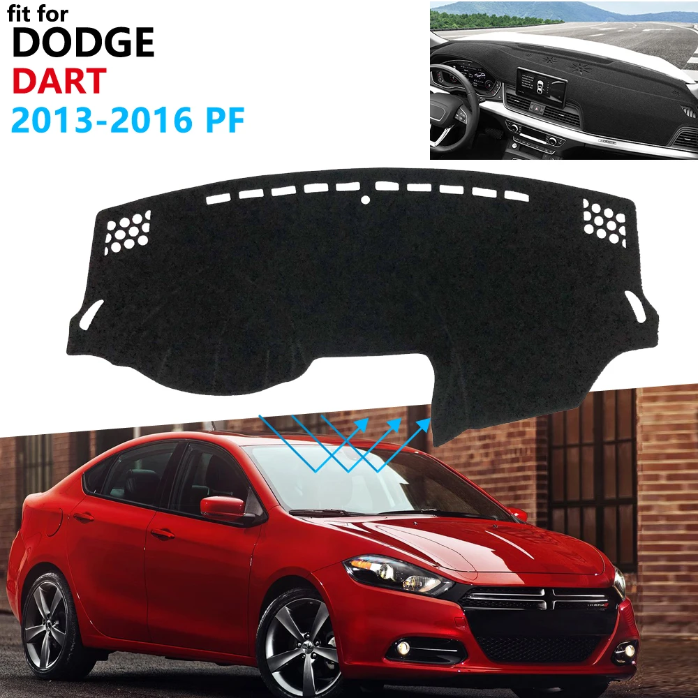 Защитная накладка на приборную панель для Dodge Дротика Fiat Viaggio 2013 2014 2015 2016 PF