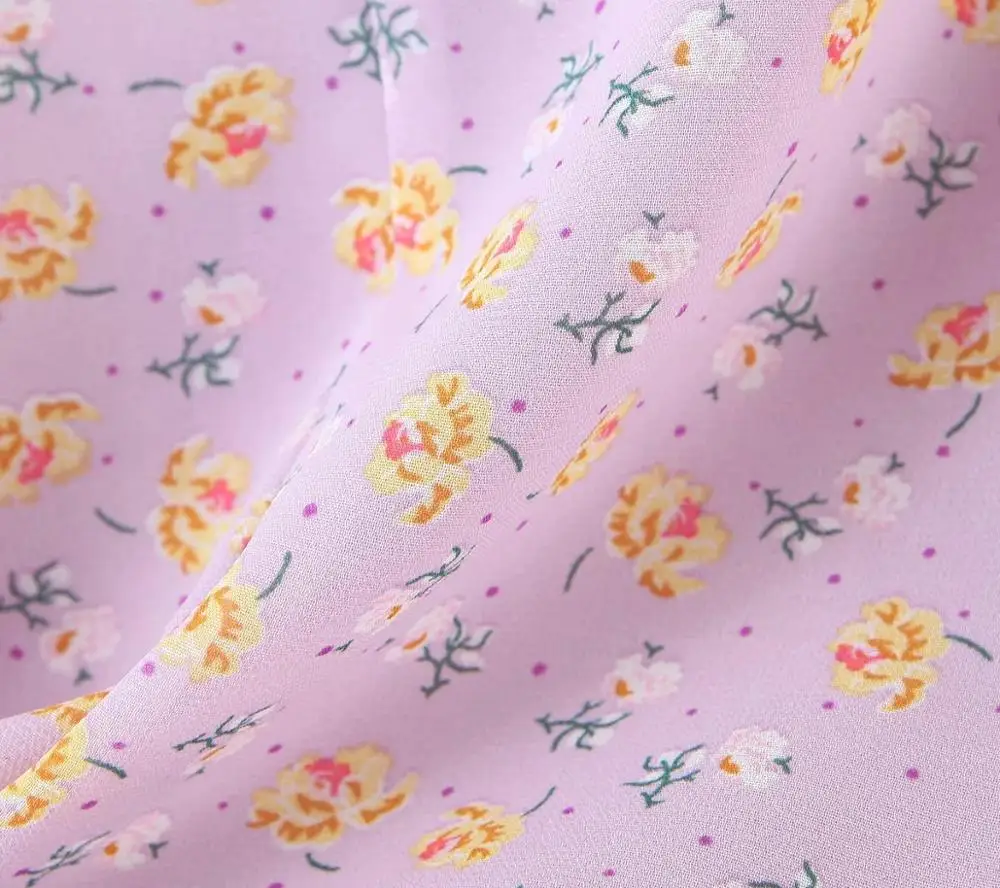 

New two-color chiffon button-up side slit skirt for Europe and America in spring 2021